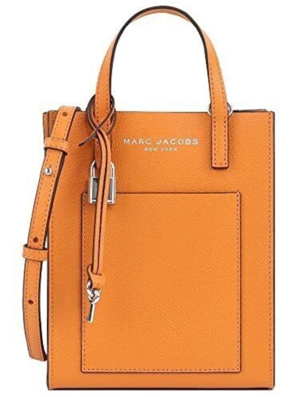 Marc Jacobs Micro Grind Tote Satchel Crossbody Bag Leather Color Desert Sun